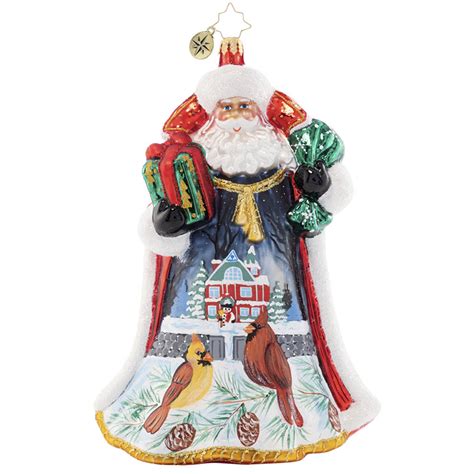 Christopher Radko Santa's Snowy Scene 2023 Ornament | 1021630 | Borsheims