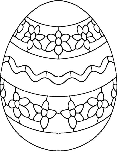 Large Easter Egg Coloring Pages at GetColorings.com | Free printable ...