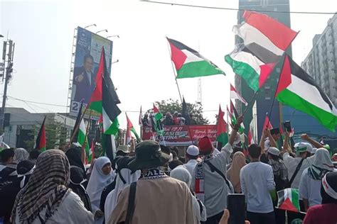 Dukungan Untuk Palestina Ribuan Warga Bekasi Banjiri Aksi Damai Bekasi