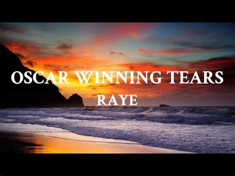 RAYE Oscar Winning Tears Lyric Video Live At The Royal Albert Hall