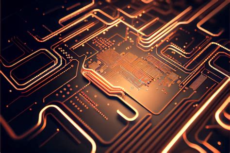 Premium Photo Abstract Electronic Circuit Board Background Ai Generated Art