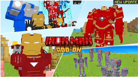 Best Iron Man Mod For Minecraft Pe 1 20 Iron Man Add On V3 In Mcpe 1 20 2023 Youtube