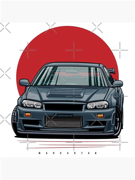 Skyline R Gt R Poster For Sale By Olegmarkaryan Redbubble