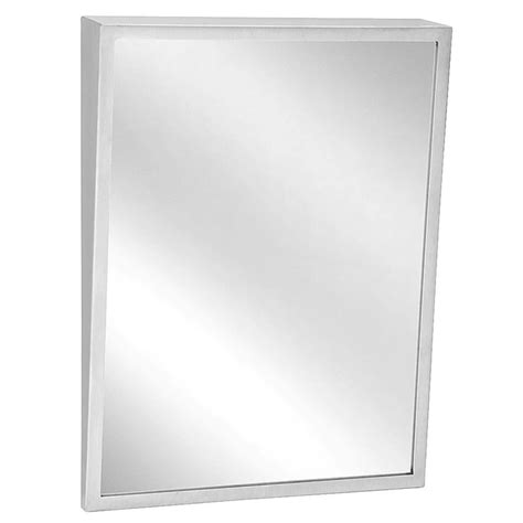 Bradley 740 02436 Bradex Mirror Fixed Angle Tilt Framed Surface Mounte — Prestige Distribution