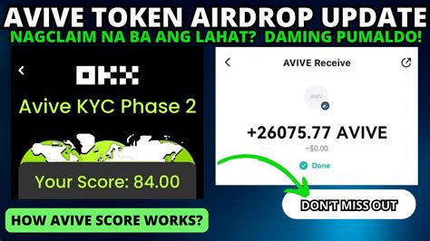 AVIVE TOKEN AIRDROP UPDATE OKX LISTING HOW SCORE WORKS TOKEN