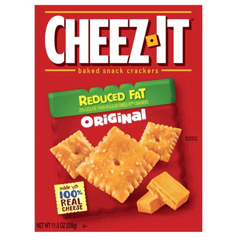 Save On Cheez It Baked Snack Crackers Original Reduced Fat Order Online