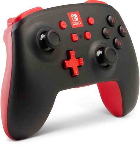 Powera Manette Nintendo Switch Sans Fil Am Lior E Noir Rouge Au