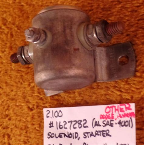 1956 Dodge Plymouth Starter Solenoid NOS 1627282 Autolite SAE 4001 EBay