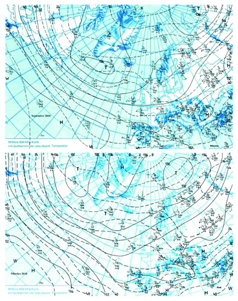 Averaged Synoptic Situation 850 Hpa Level Over The North Atlantic And Download Scientific