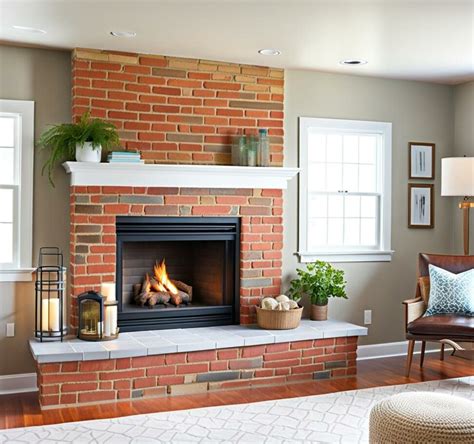 Upcycle Your Outdated Red Brick Fireplace With Clever Diy Makeover