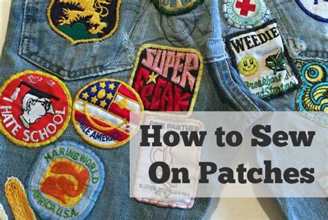 How To Sew On Patches The Daily Sew