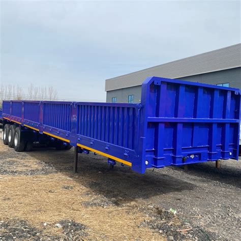 Vehicle Master 3 Axle 40 50 60 Ton Side Wall Semi Trailer For Coal