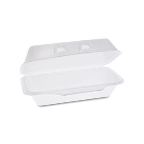 SmartLock Foam Hinged Containers Medium 8 75 X 4 5 X 3 13 White 440