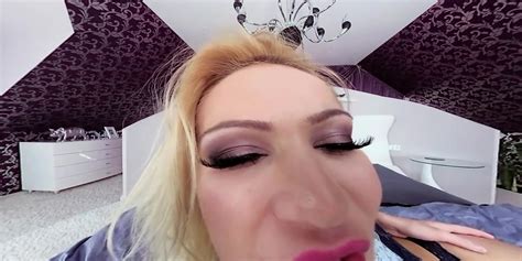 Naughty Blonde Bitch Rides Cock Cherry Kiss