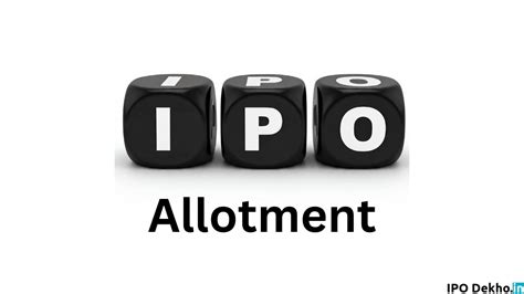 ipo allotment status check ipo allotment status