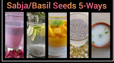 Sabja Basil Seeds Recipes Ways Sabja Drinks Basil Seeds Drinks