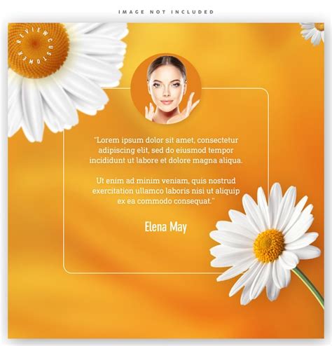 Premium PSD An Orange Poster With A Woman S Face Customer Feedback