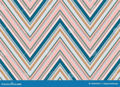 Chevron Pattern Zigzag Stripes Seamless Texture Vector Colorful