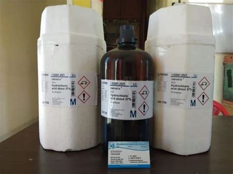 For INDUSTRIAL APPLICATION HYDROCHLORIC ACID WITH 35 PURITY LAB GRADE