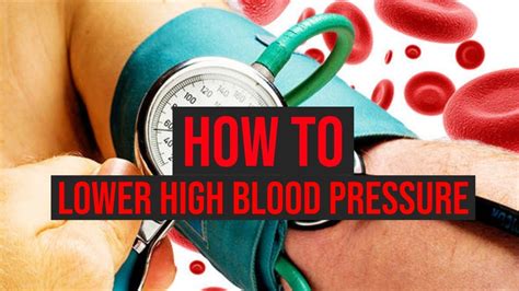 How To Lower High Blood Pressure Fast Quick Ways Youtube