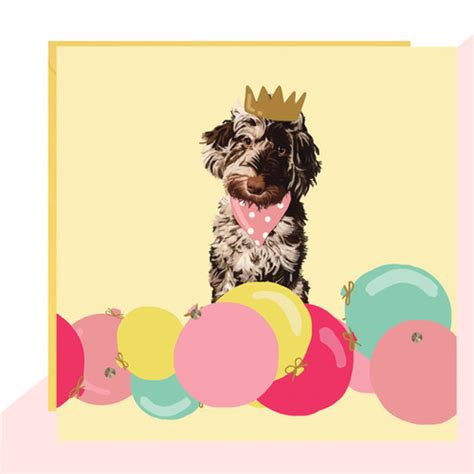 Cockapoo Birthday Card Lottie Simpson