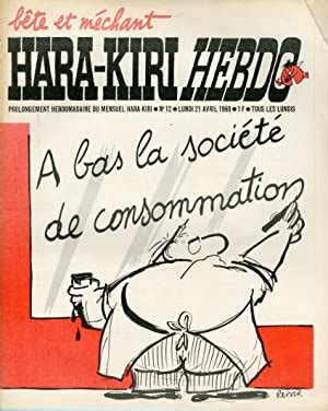 HARA KIRI HEBDO N12 du 21 4 1969 complet REISER A bas la société