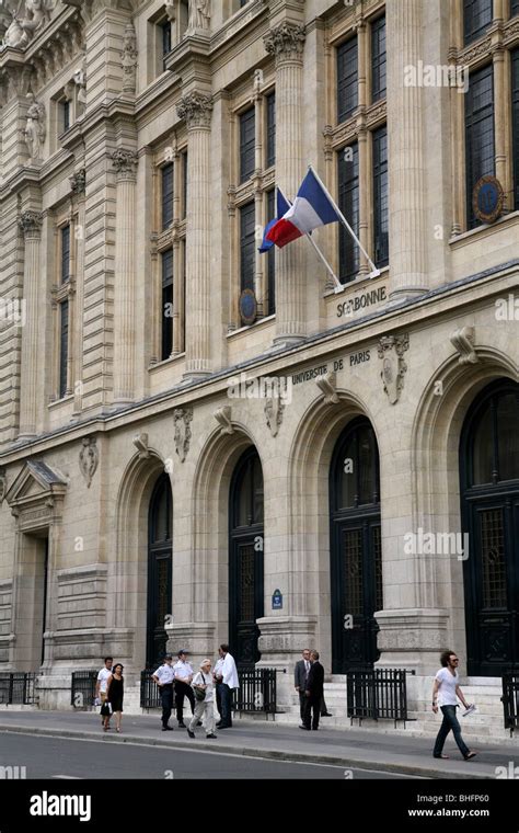 Main Building Of The Sorbonne University Of Paris Stock Photo Alamy