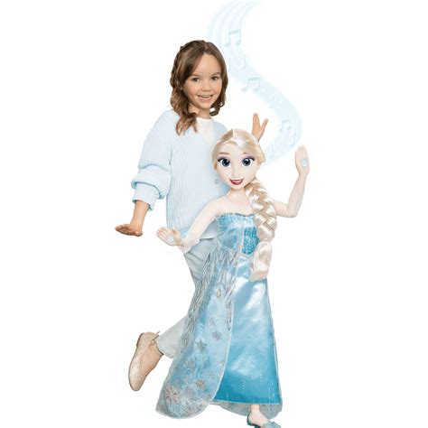 Disneys Frozen Playdate 32 Inch Posable Elsa Doll With Lights And Sounds