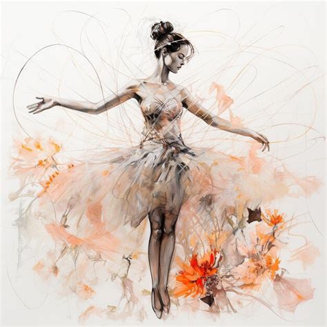 Premium AI Image | ballet dancer illustration