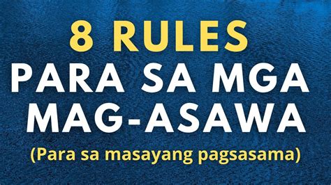 Rules Para Sa Mag Asawa Tips Para Sa Mga Magasawa Para Maging