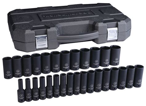 GearWrench 29 Pc 1 2 Drive 6 Point Metric Impact Deep Socket Set