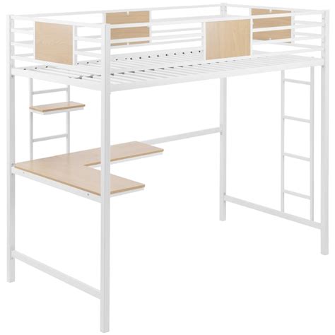 Casainc Loft Bed White Twin Loft Bunk Bed At