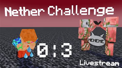 Minecraft Nether Challenge Netherdecke Verlassen Nur Mit Holz