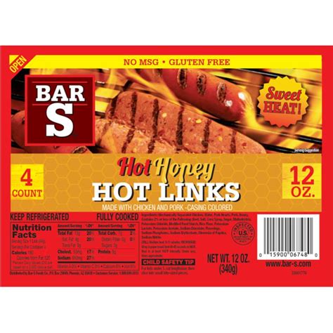 Air Fryer Bar S Hot Honey Hot Links