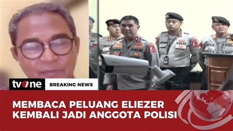 Menurut Penasihat Ahli Polri Eliezer Bisa Kembali Menjadi Anggota