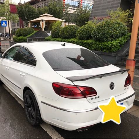 For Volkswagen Cc Spoiler High Quality Carbon Fiber Material Car Rear