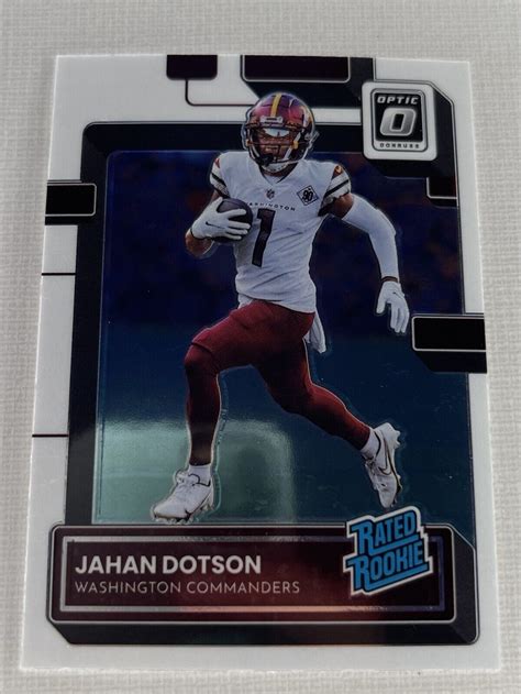 2022 Panini Donruss Optic Base Jahan Dotson Rated Rookie 210