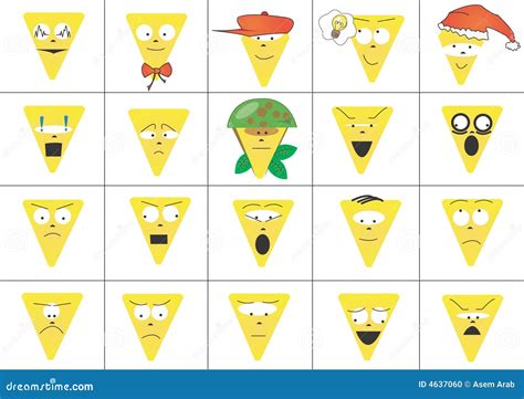 Triangle Faces Stock Photo Image 4637060