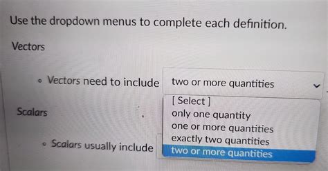 Solved Use The Dropdown Menus To Complete Each Definition Chegg