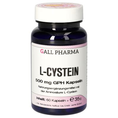 Acetylcystein 500 Mg GPH Kapseln 3253032 Gall Pharma GmbH Online Shop