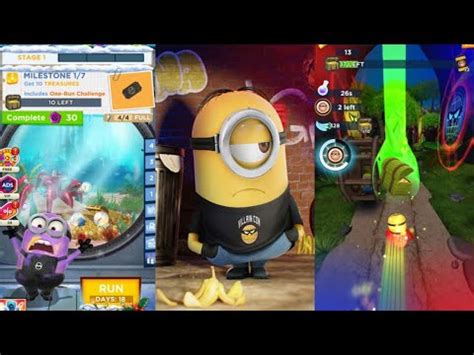 Minion Rush Special Mission Villian Con Collecting Treasures The