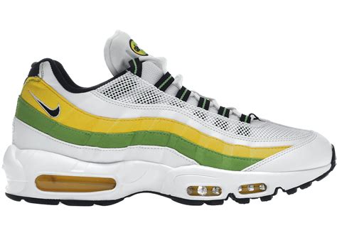 Nike Air Max 95 Essential White Green Apple Tour Yellow Swappa