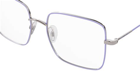 Florence By Mills Womens Glasses Fbm 02 Silver Square Metal