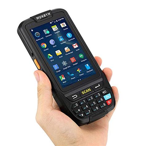 Pda Barcode Scanner Warehouse Munbyn Rugged Handheld Terminal With