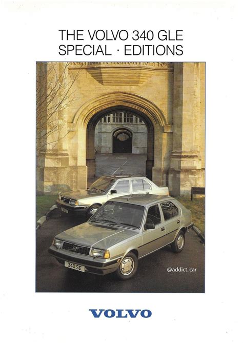 Car Brochure Addict On Twitter Special Edition Time Volvo 340GLE UK