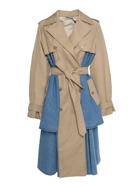 Weekend Max Mara Bi Material Trench Coat Beige Editorialist