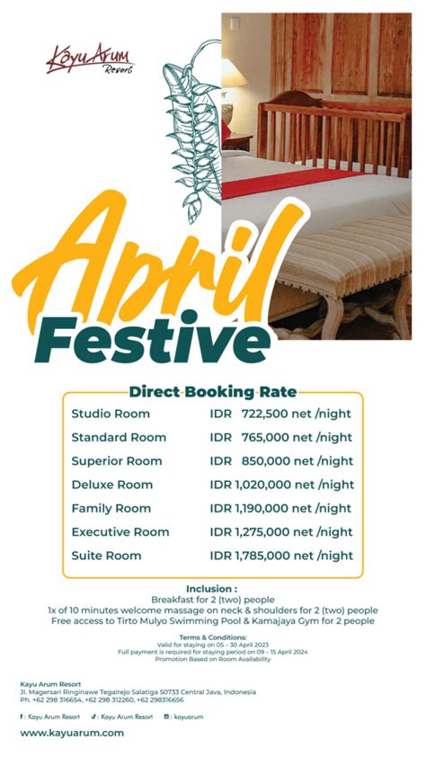 Spesial Promo Dibulan Januari Kayu Arum Resort