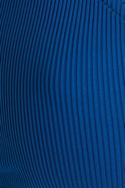 Zimmermann Separates Sculpt Ribbed Bikini Top In Cobalt Blue ModeSens