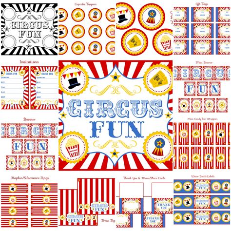 FREE Circus Birthday Party Printables From Printabelle Catch My Party