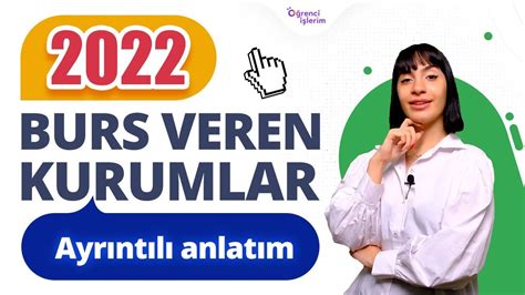 2022 BURS VEREN KURUMLAR BURS BAŞVURULARI YouTube